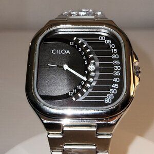CILOA Retro Square Luxury Watch Stainless Steel Waterproof Quartz Watc
